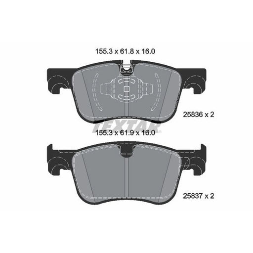 Textar Front Brake Pad Set 2583605
