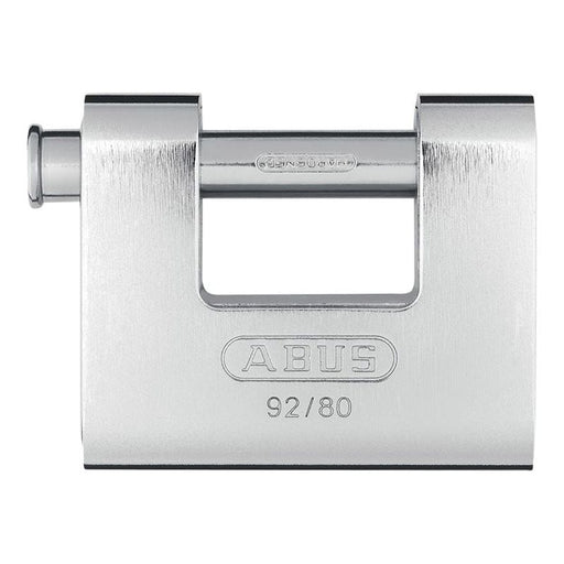 Abus Mechanical 92/80mm Monoblock Brass Body Shutter Padlock ABUS Mechanical - Dynamic Drive