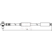 Apec Brake Hydraulic Hose Line Front HOS3654
