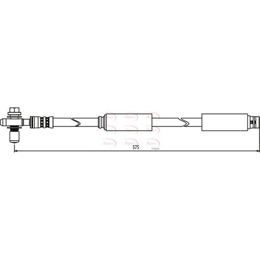 Apec Brake Hydraulic Hose Line Front fits Audi A3 1999-2003