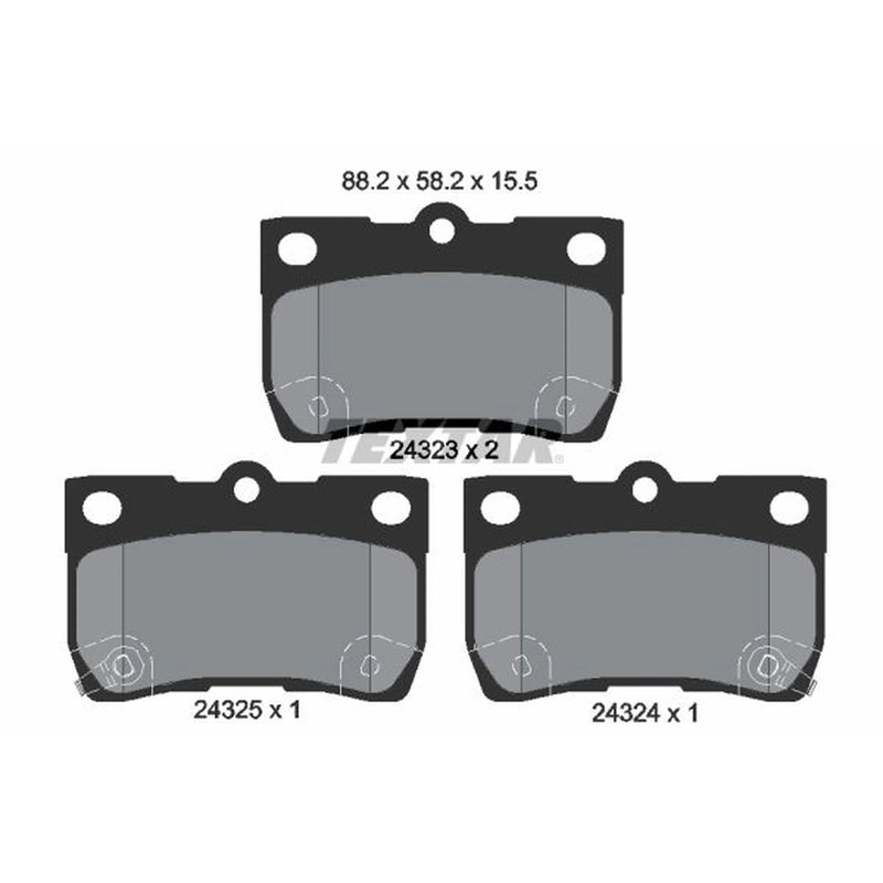 Textar Rear Brake Pad Set 2432301