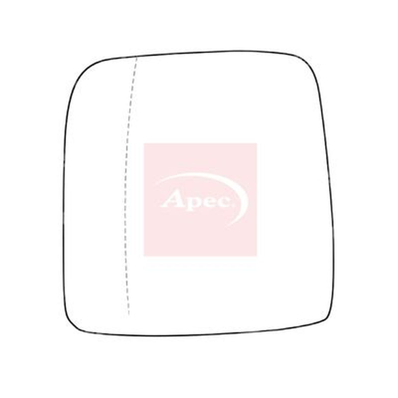 Apec Exterior Wing Mirror Glass Left fits Fiat Talento 2016 on 1.6