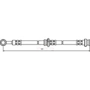 Apec Brake Hydraulic Hose Line Rear Left fits Nissan Almera 2000-2006