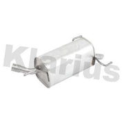 Klarius Box With Tail Pipe Rear fits Opel Corsa C 2000-2009 1.2