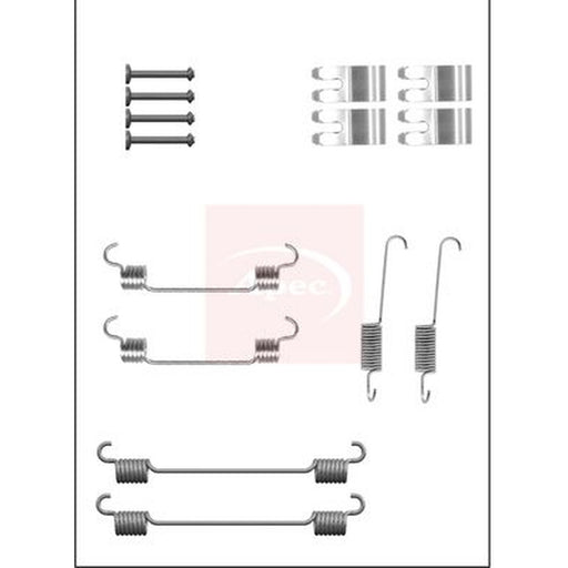 Apec Brake Shoe Accessory Kit Rear fits Nissan Micra V 2016 on 0.9 1.0 1.5