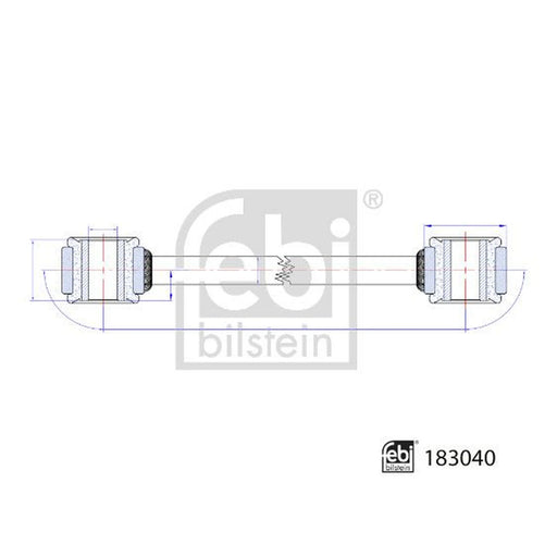Febi Stabiliser Bar Link Coupling Rod Rear Rig 183040