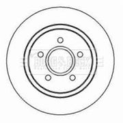 Borg & Beck Front & Rear Brake Discs & Pads fits Volvo V40 2013-2019