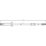 NAPA Brake Hydraulic Hose Line Front fits Citroën C25 1981-1994 1.8 2.0 2.5