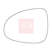 Apec Exterior Wing Mirror Glass Left fits VW Touareg 2010-2018 3.0 4.2