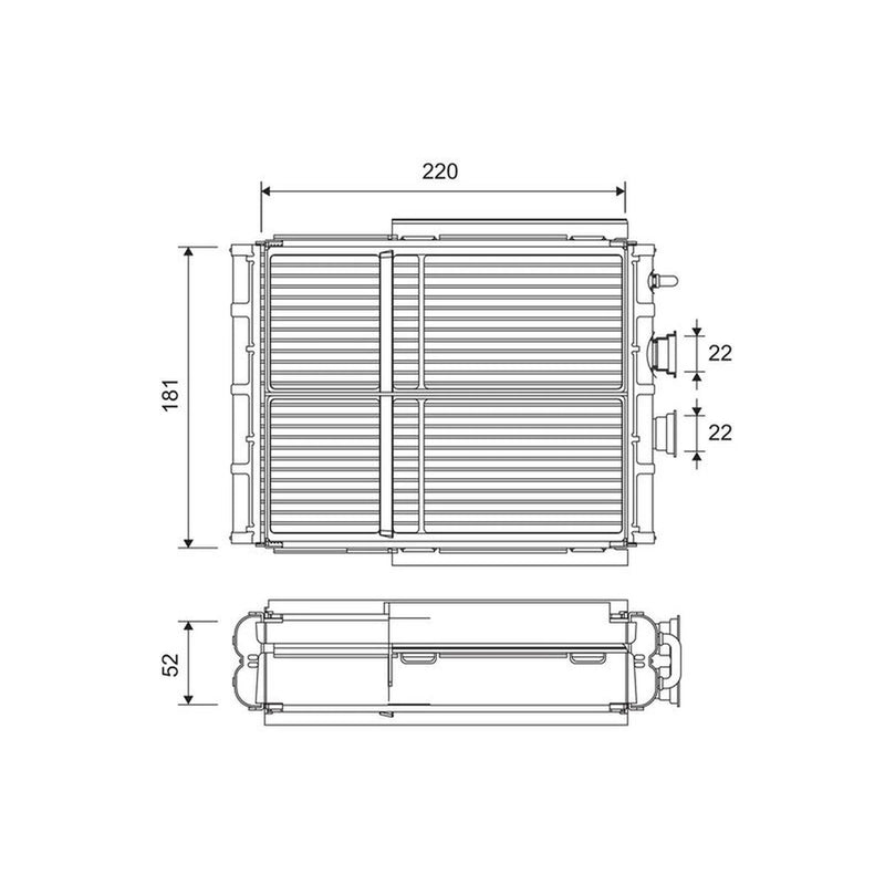 Valeo Heater Matrix Core Heat Exchanger 811656