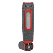 Sealey Rechargeable 360 Inspection Light 24 SMD & 3W SMD LED Red 2 x Lithium-ion Sealey - Dynamic Drive