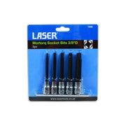 Laser Mortorq Socket Bit Set 3/8"D 5pc 7608 Laser - Dynamic Drive