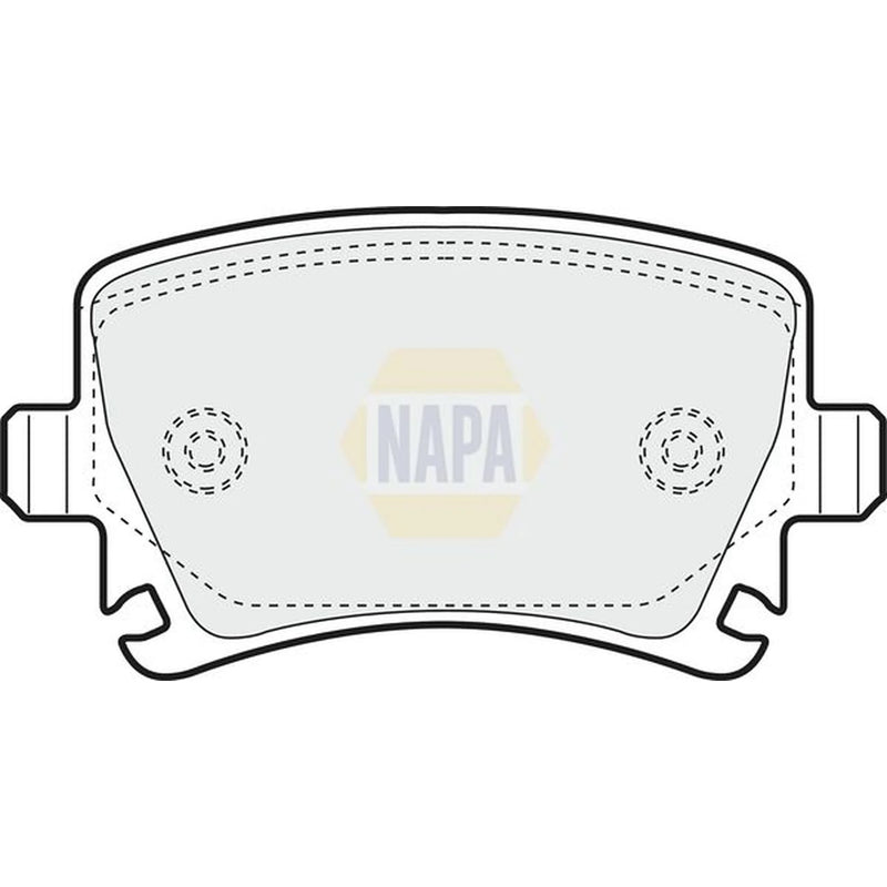 NAPA Rear Brake Pad Set fits Audi A3 2003-2013 1.8 2.0 3.2
