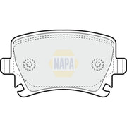 NAPA Front Vented & Rear Vented Brake Discs & Pads fits Audi A6 C6 2004-2011