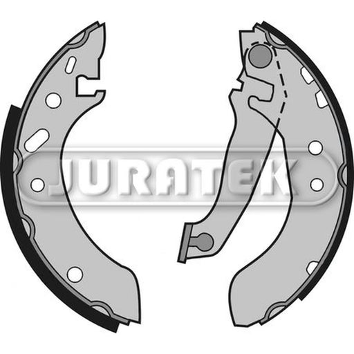 Juratek Brake Shoe Set Axle Kit Rear fits Ford Courier Hatchback 1998-2002