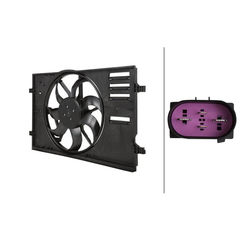 Hella Engine Cooling Fan fits Audi A3 2012-2020 1.0 1.2 1.4 1.5 1.6 2.0