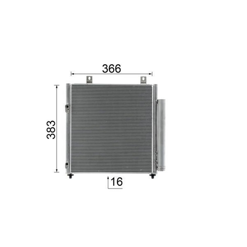Mahle Air Conditioning Condenser fits Mitsubishi Space Star VI 2012 on 1.0 1.2
