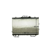 Mahle Engine Radiator fits Kia Cerato I 2004-2009 1.6 2.0