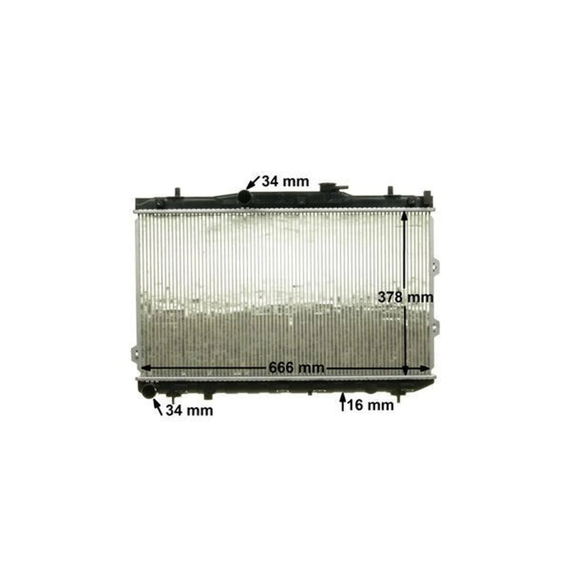 Mahle Engine Radiator fits Kia Cerato I 2004-2009 1.6 2.0