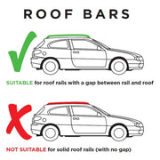 Steel Locking Roof Rack Cross Bars fits GLE (V167) 2019-2021 Summit  - Dynamic Drive