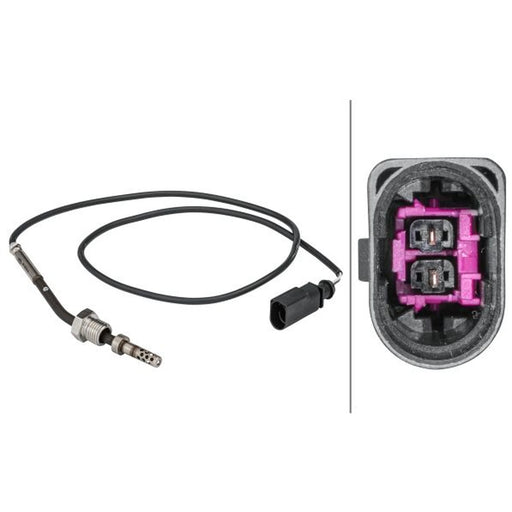Hella Exhaust Gas Temperature Sensor before exhaust turbocharger fits Audi A4 B7