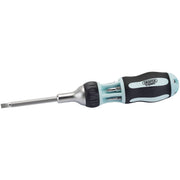 Draper Soft Grip 7 in 1 Ratcheting Screwdriver and Bit Set 83721 Draper - Dynamic Drive