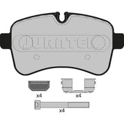 Juratek Rear Brake Pad Set fits Iveco Daily IV 2006-2011