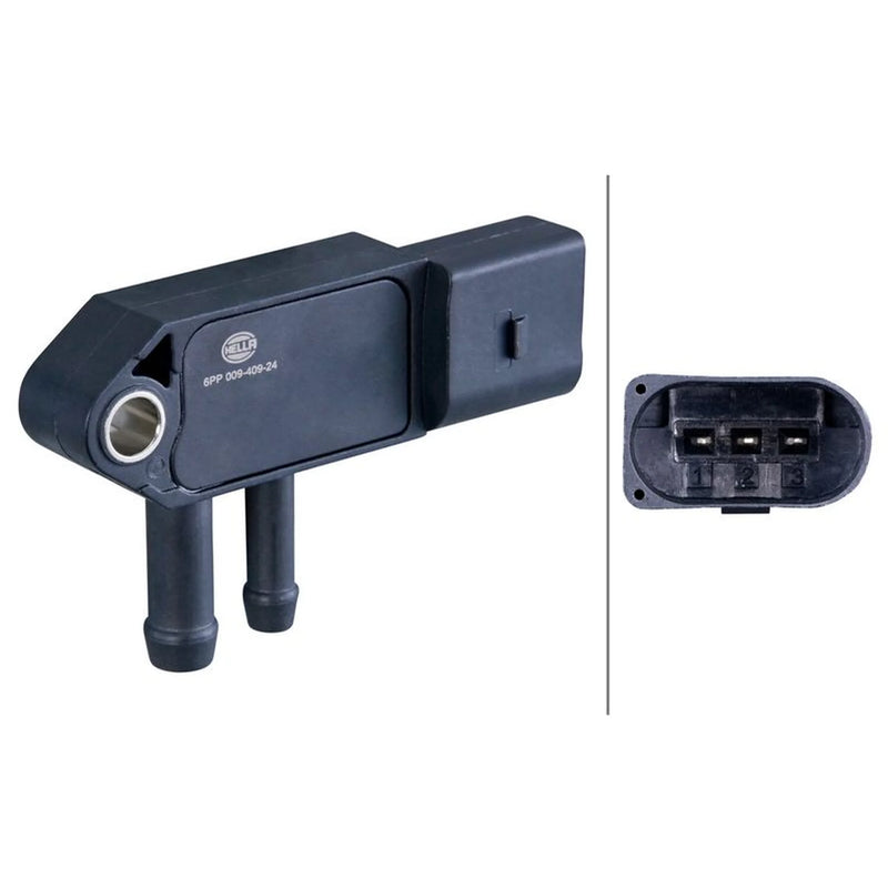 Hella Exhaust Pressure Sensor before soot particulate filter fits Audi A3