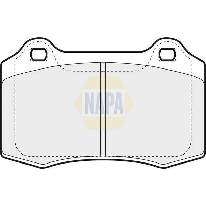NAPA Front Brake Pad Set fits Citroën DS3 2011-2015 1.6