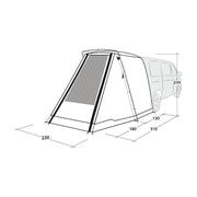 Outwell Sandcrest L Poled Tailgate Awning Outwell - Dynamic Drive