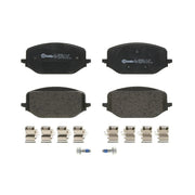 Brembo 4 x Front Brake Pad Set fits Citroën Berlingo 2018-2019 1.2 1.5 1.6