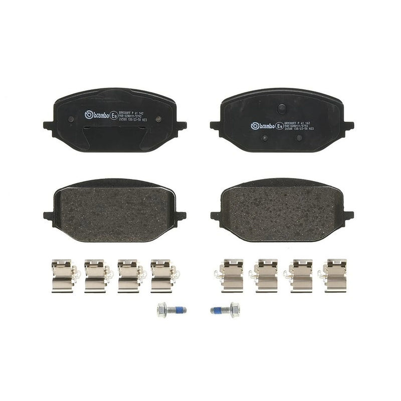 Brembo 4 x Front Brake Pad Set fits Citroën Berlingo 2018-2019 1.2 1.5 1.6
