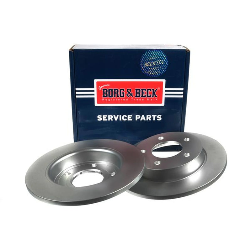 Borg & Beck Front & Rear Brake Discs & Pads fits Mazda 3 2003-2009 1.3 1.6
