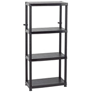 Draper 4 Tier Plastic Shelving Unit 23230 Draper - Dynamic Drive