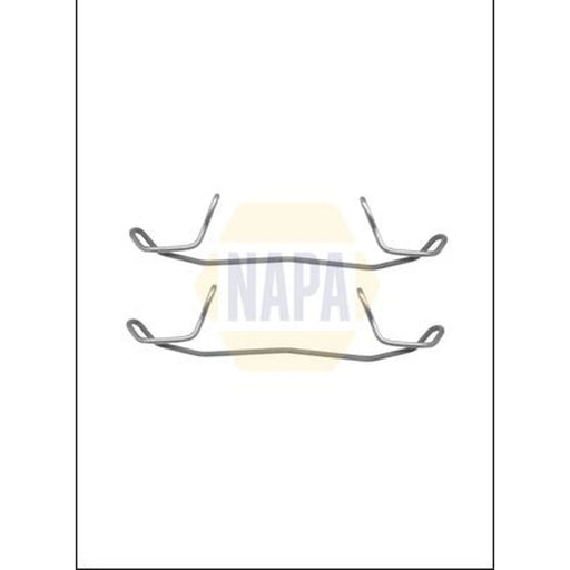 NAPA Brake Pad Accessory Fitting Kit Front fits Audi 100 C3 1982-1990 2.0