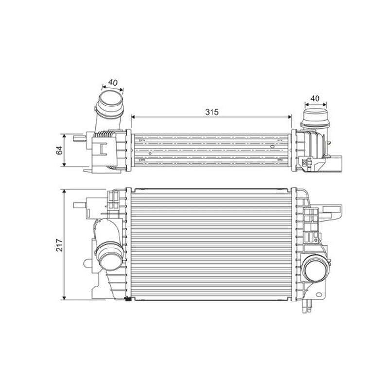 Valeo Intercooler (Charge Air Cooler) 818399
