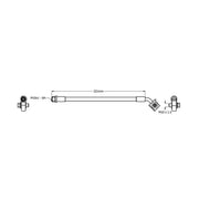 Juratek Brake Hydraulic Hose Line Front Left fits Opel Astra K 2015-2021
