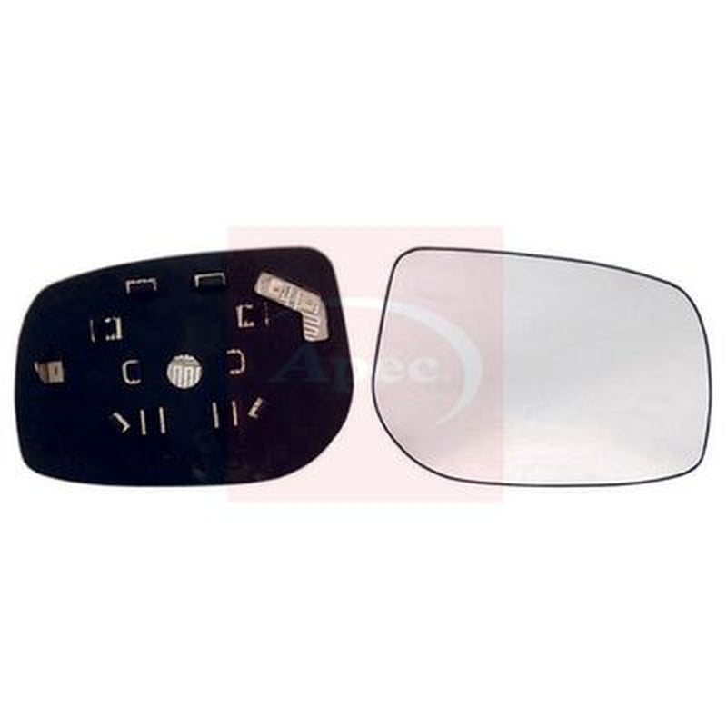 Apec Exterior Wing Mirror Glass Right fits Toyota Yaris / Vios 2006-2013 1.3