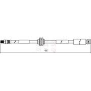 Apec Brake Hydraulic Hose Line Rear fits Ford Focus II 2004-2008 2.0