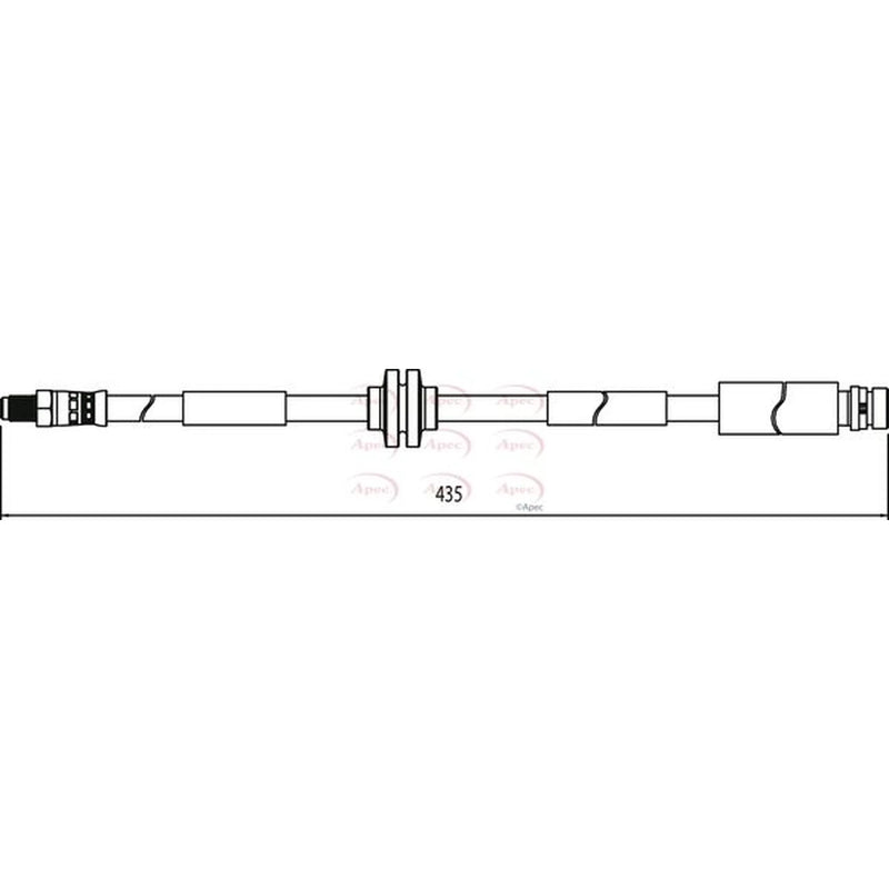 Apec Brake Hydraulic Hose Line Rear HOS3919