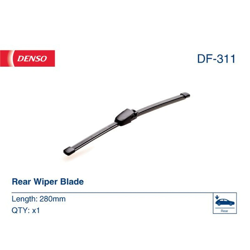 Denso Rear Wiper Blades fits Seat Leon 2005-2012 1.2 1.4 1.6 1.8 1.9 2.0