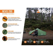 Vango Nevis 200 Tent Pamir Green Vango - Dynamic Drive