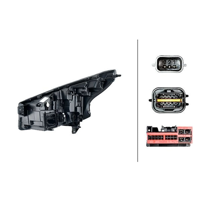 Hella Headlight Headlamp LED Right 1LX 014 031-121