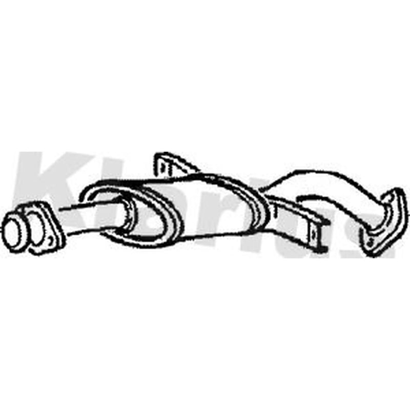 Klarius Box With Centre Pipe Centre fits Mitsubishi Pajero/Shogun 1990-1999 2.5