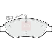 Apec Front & Rear Pads fits Alfa Romeo Mito 2008-2015 1.3 1.4 1.6