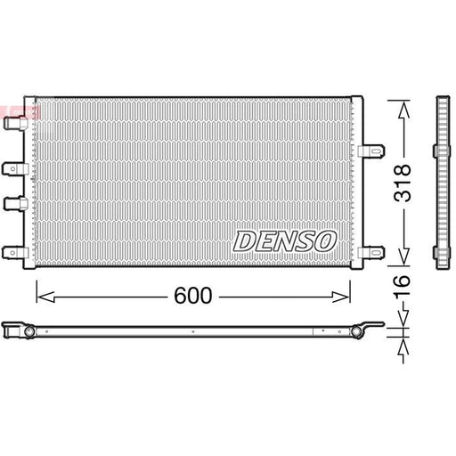 Denso Engine Radiator fits Iveco Daily V 2011-2014