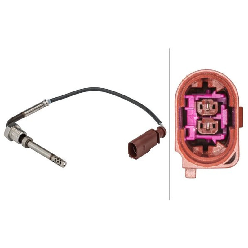 Hella Exhaust Gas Temperature Sensor before soot particulate fil fits VW Touareg