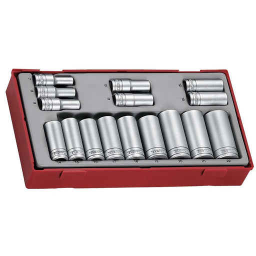 Teng Tools 3/8" Socket Set 12 pt TT1 16 Pieces Teng Tools - Dynamic Drive