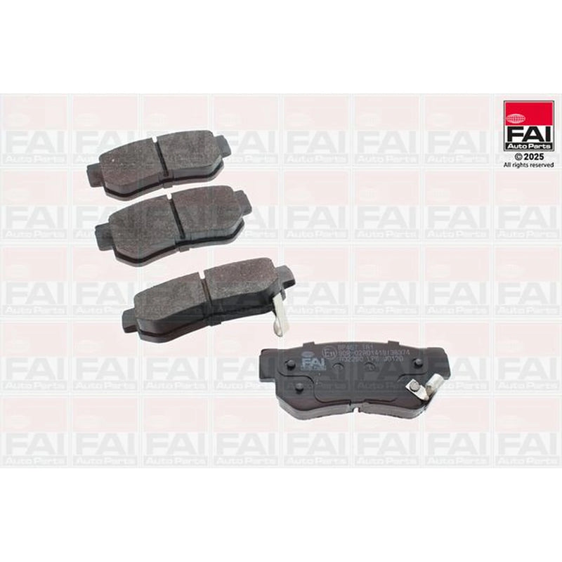 FAI Rear Brake Pad Set fits Hyundai Getz 2002-2009 1.5 1.6
