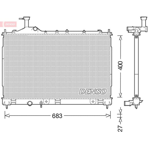 Denso Engine Radiator DRM45038